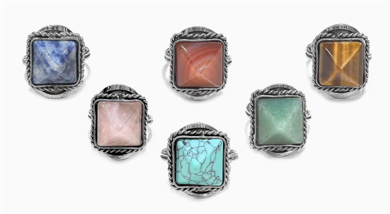 Stone Square Ring