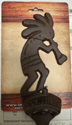 Kokopelli Wall Iron Bottle Opener