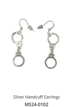 Silver Handcuff Earrings