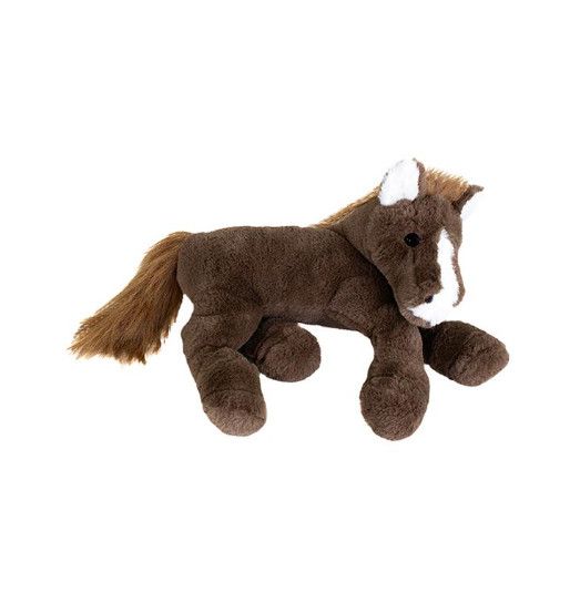 13" Laying Horse, Brown