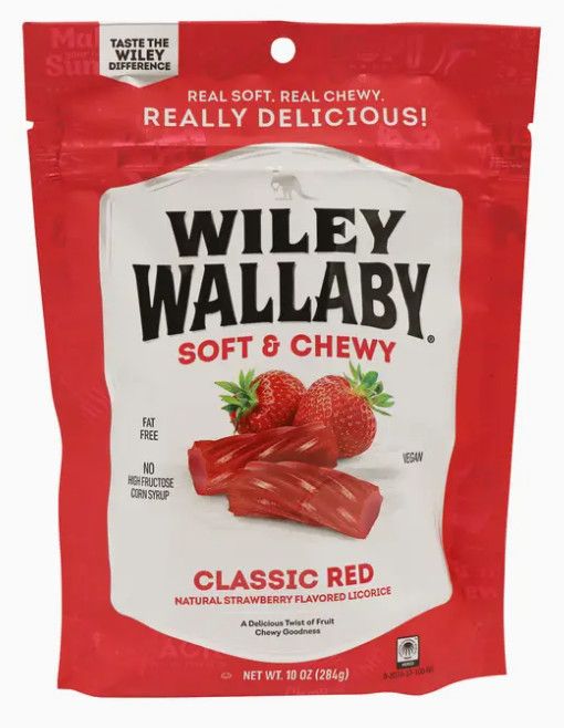 Wiley Wallaby Classic Red Licorice