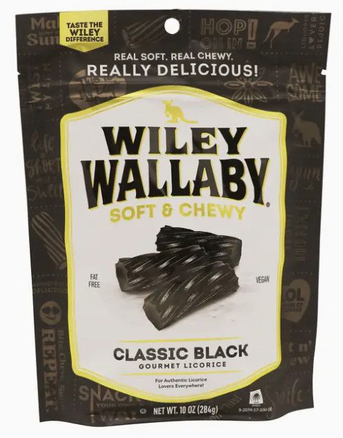 Wiley Wallaby Gourmet Black Licorice
