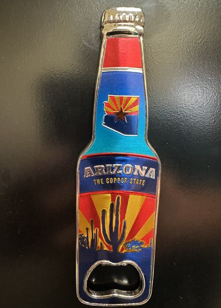 Arizona The Copper State Foil Design Bottle Opener