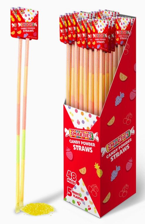 Smarties Powder Straw Candy
