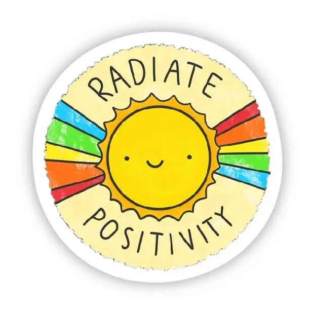 Radiate Positivity Sticker