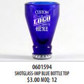 Blue Bottle Top-IMP Shot glass