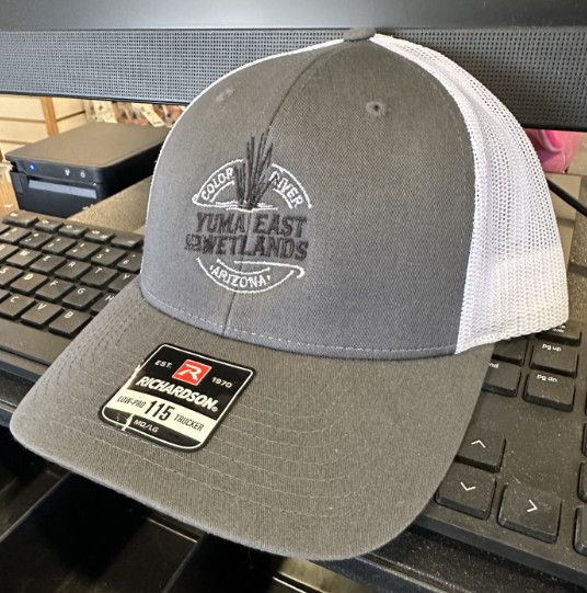 Yuma East Wetlands Charcoal &amp; White Mesh Cap
