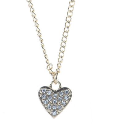 Rhinestone Heart Necklace
