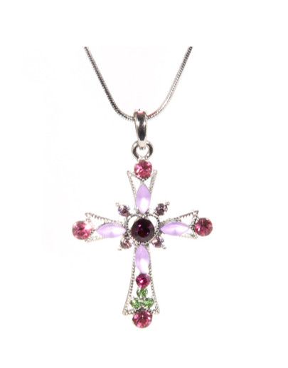 Assorted Rhinestone Cross Necklace