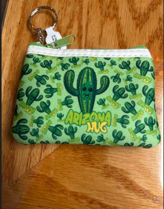 AZ Coin Purse Saguaro Hug Key Chain