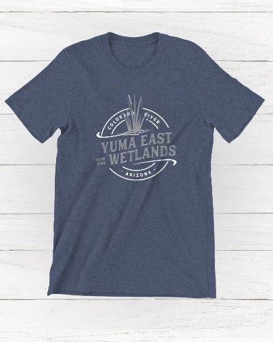 YEW Cattail Unisex Adult T-shirt, Color: Neptune Blue, Size: S