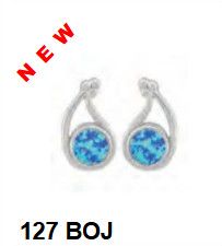Blue Opal Earrings 127 BOJ