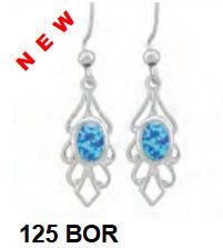 Blue Opal Earrings 125 BOR