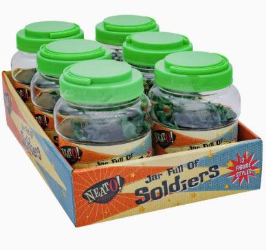 Jar Full of Toy Soldiers