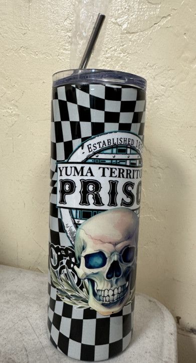 Prison Skull Custom Tumbler