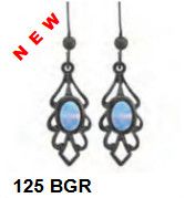 Blue Opel Earrings 125 BGR