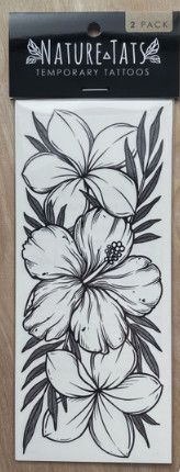 Tropical Floral Tattoo