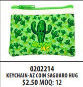 Keychain-AZ Coin Saguaro Hug