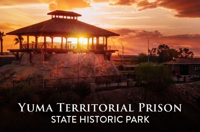 Sunset at the Yuma Territorial Prison Tower Magnet
