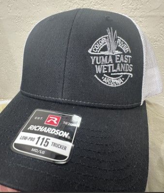 Yuma East Wetlands Black/White Mesh Cap