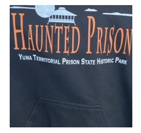 Haunted Prison Hoodie, Color: Black, Size: S