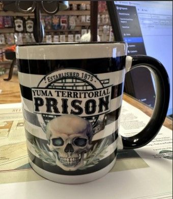 Custom Prison Skull Mug (BLACK)