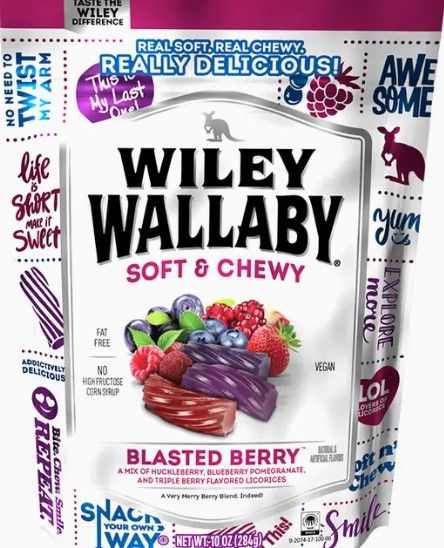 Wiley Wallaby Blasted Berry Licorice