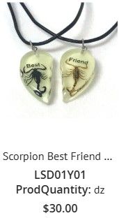 Scorpion Best Friend Glow Necklace