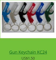 Bottle Opener Gun Keychain