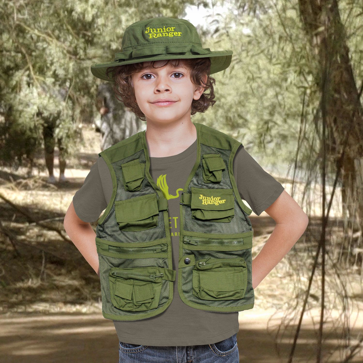 Junior Ranger Hat, Color: Green, Size: S