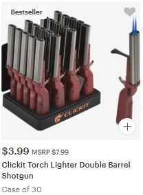 Double Barrel Shotgun Torch Lighter