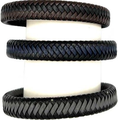 Leather Braided Bracelets With Magnetic Clasp