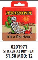 AZ DRY HEAT Sticker