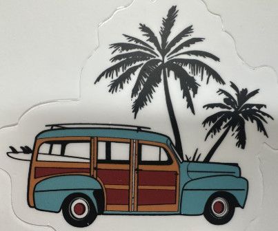 Woody w/Palms Sticker