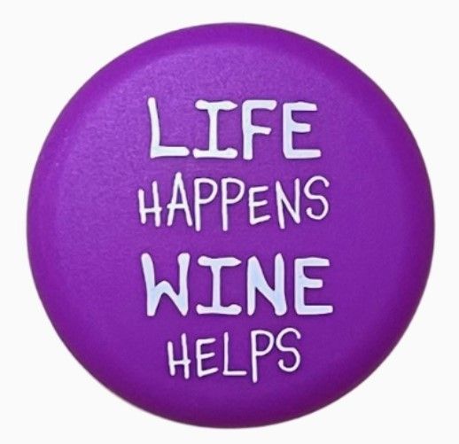 Life Happens Wine Helps Wine Bottle Cap