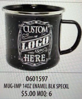 Tin Cup 14 Oz w/Logo
