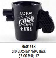 YTP Pistol Black Shot Glass