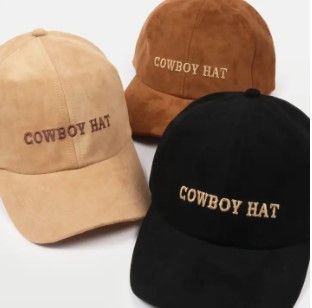 Suede Baseball (Cowboy Hat) Cap
