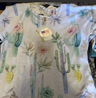 Ladies Cactus Print Blouse