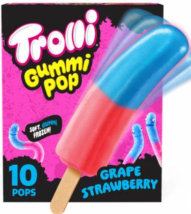Trolli Grape Strawberry Pop 3oz Ice Cream