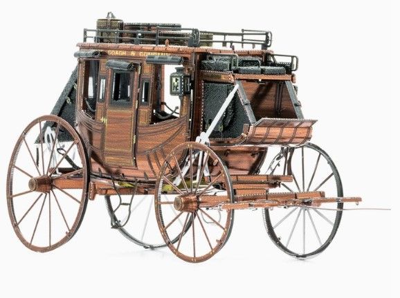 Metal Wild West Stagecoach Puzzle