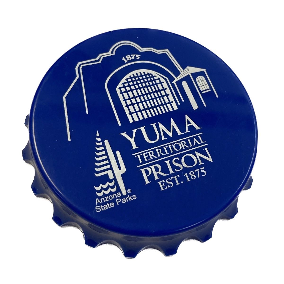 YTP Blue Bottlecap Magnet Bottle Opener