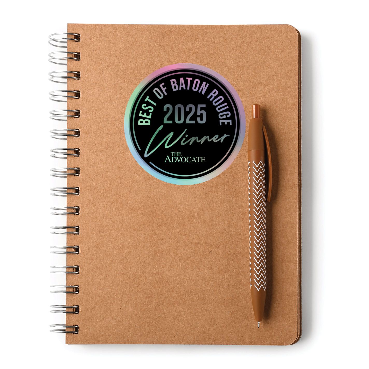 Kiss-Cut Holographic Logo Stickers