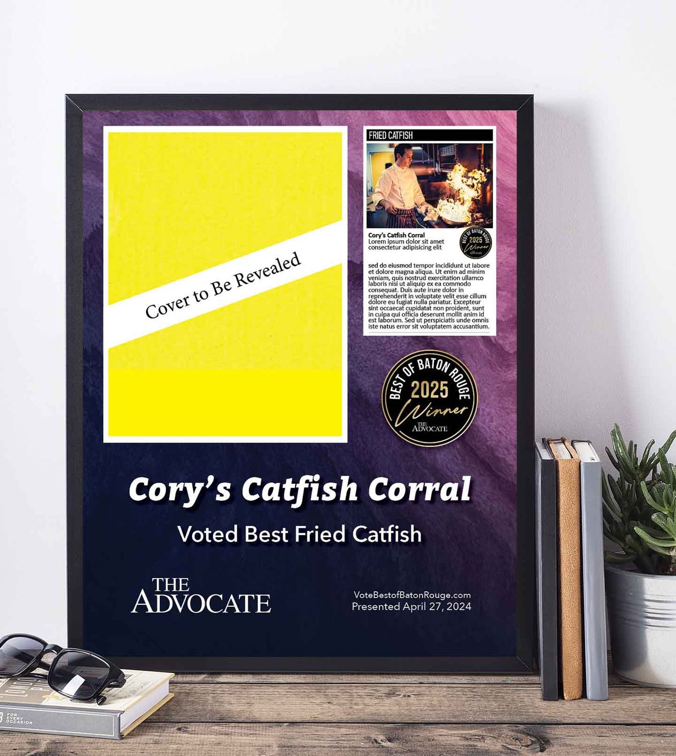 Winner&#39;s Cover Premium Plaque