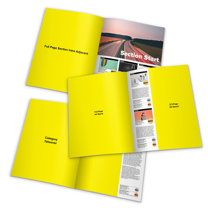 Winner's Magazine Category Adjacent 2/3 Page, Full Page, or Takeover