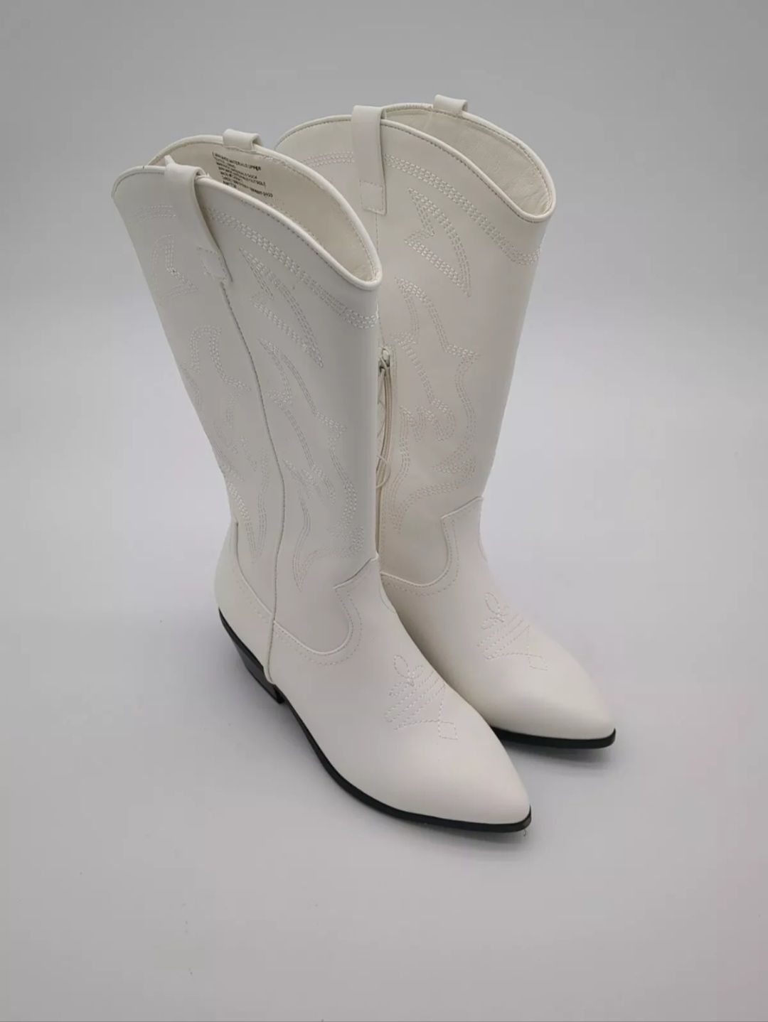 Women&#39;s Brynley Western Boots - Wild Fable, Color: Off-White, Size: 6