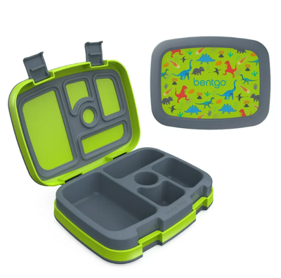 bentgo kids Children&#39;s Lunchbox (ages 3-7), Color: Green