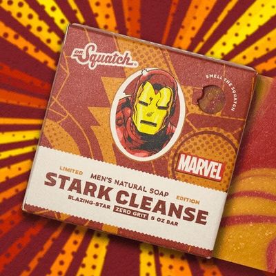 Dr. Squatch Men&#39;s Natural Soap Marvel Edition - Stark Cleanse