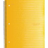 Five Star 1 Subject Wide Ruled Spiral Notebook Yellow