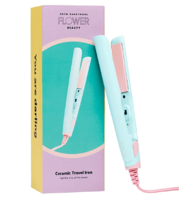 Flower Travel Flat Iron Compact Mini Straightener with Dual Voltage